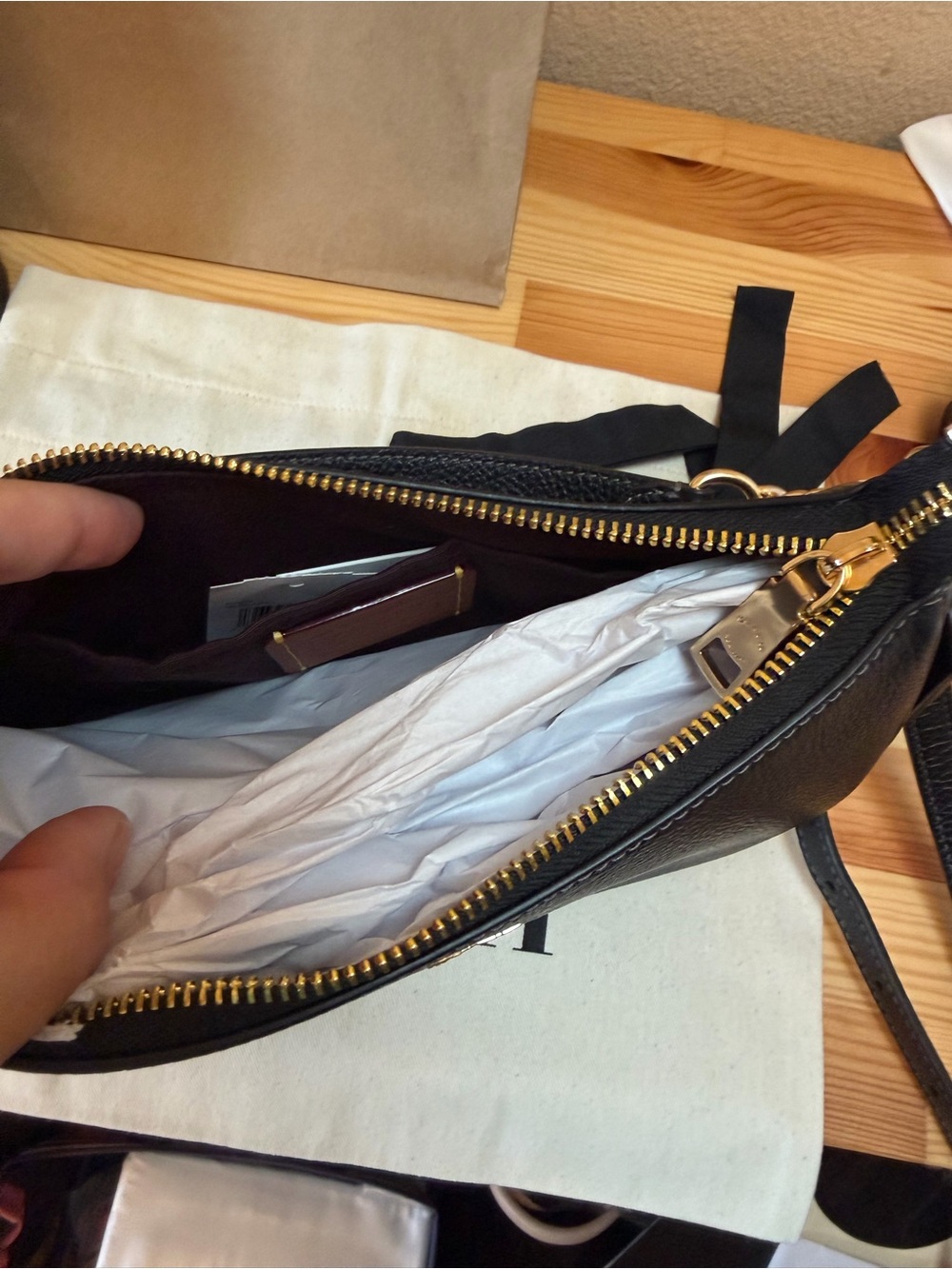 NWT Coach Teri Shoulder Bag | Refined Pebble Leather | Dust Bag Included - Picture 10 of 16